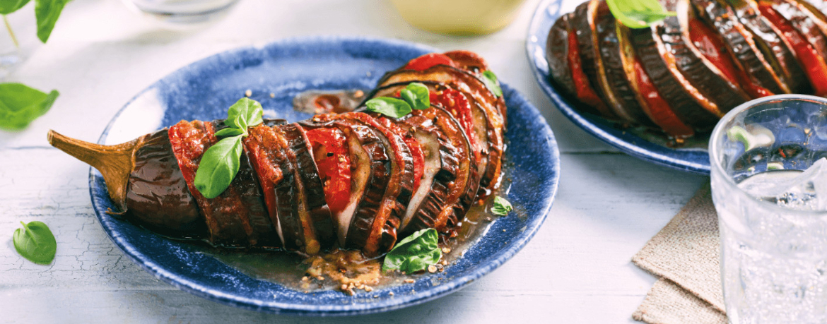 Gefüllte Aubergine aus dem Ofen - Rezept | LIDL Kochen