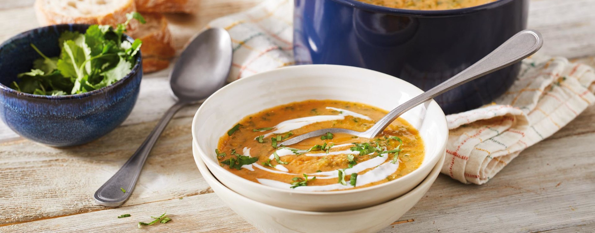 Indische Spinat-Linsen-Suppe für 4 Personen von lidl-kochen.de