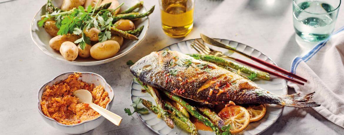 Gegrillte Dorade mit Spargel - Rezept | LIDL Kochen