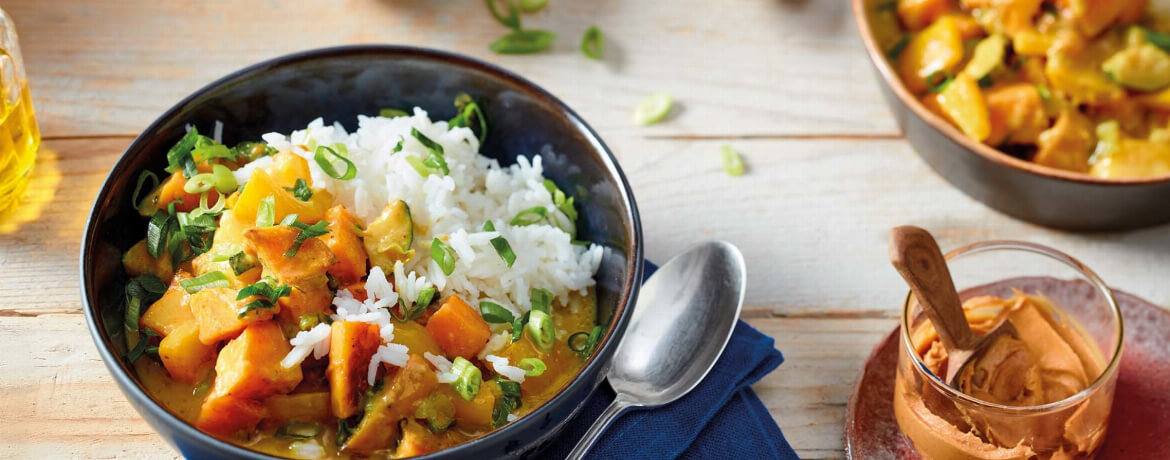 Curry mit Süßkartoffel und Reis - Rezept | LIDL Kochen