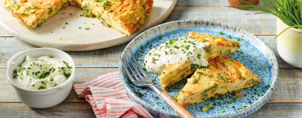 Frittataschnitten mit grünem Spargel für 4 Personen von lidl-kochen.de