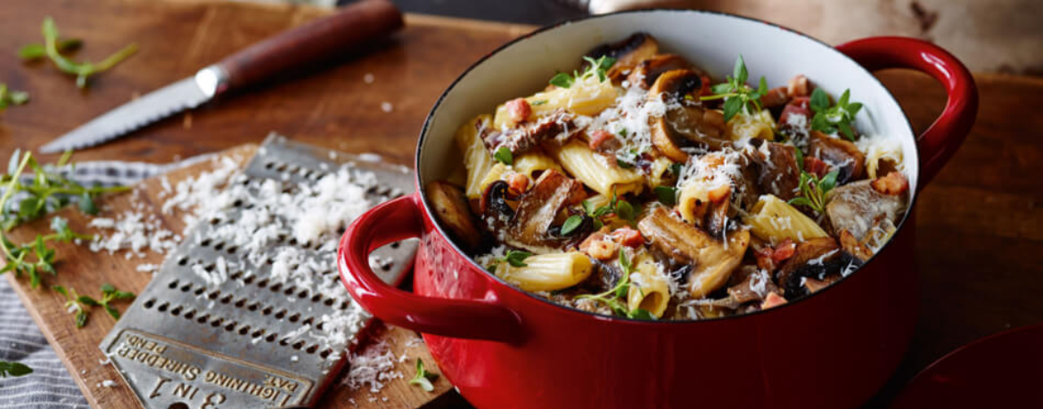 One-Pot-Pasta mit Pilzen für 4 Personen von lidl-kochen.de