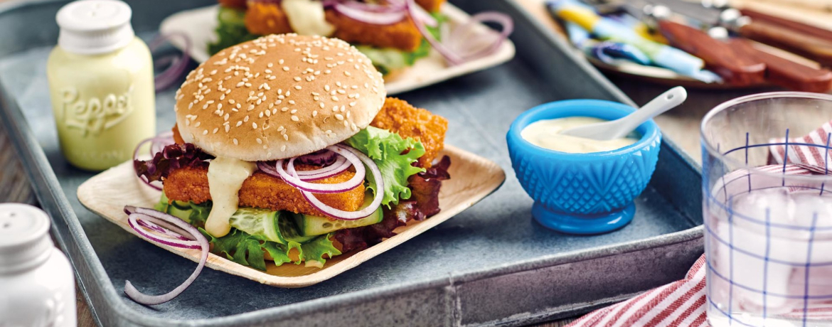 Burger mit Fischstäbchen für 4 Personen von lidl-kochen.de