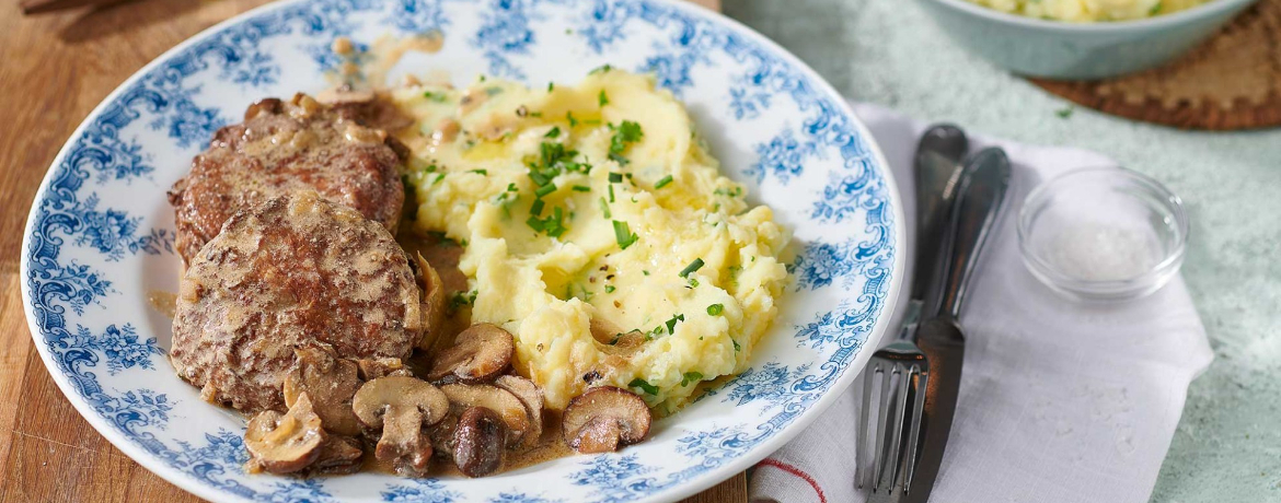 Frikadellen in Pilzrahmsauce für 4 Personen von lidl-kochen.de