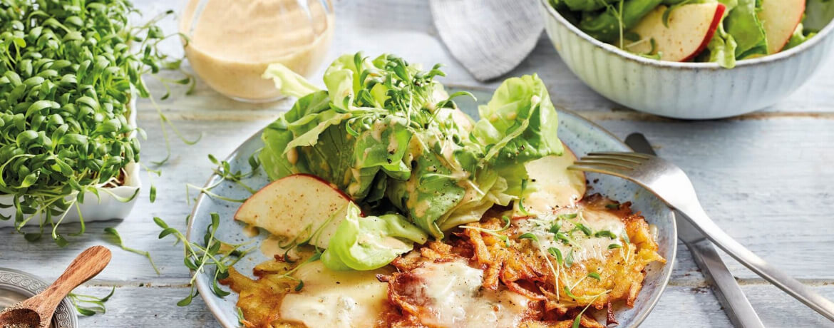 Kartoffelrösti mit Apfel-Salat für 4 Personen von lidl-kochen.de