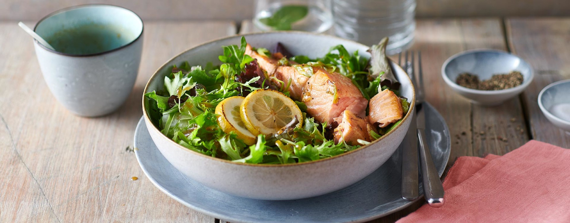 Zitronen-Lachs mit Salat für 4 Personen von lidl-kochen.de