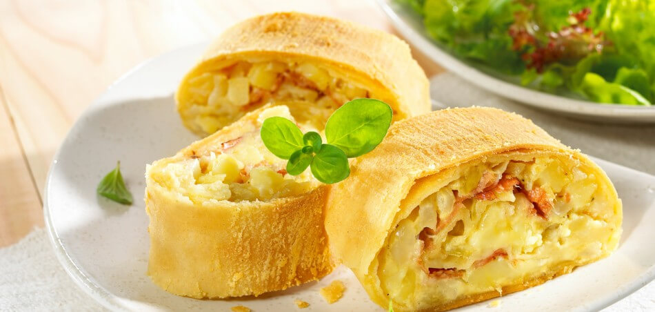 Kartoffelstrudel mit Schinken für 4 Personen von lidl-kochen.de