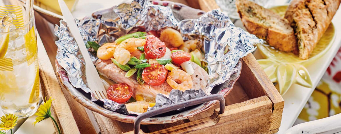 Gegrillte Lachspäckchen für 4 Personen von lidl-kochen.de