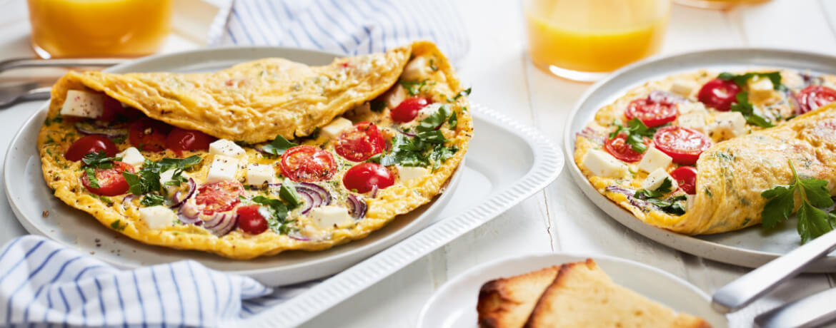 [Schnell &amp; einfach] Omelett mit Feta und Tomaten | LIDL Kochen