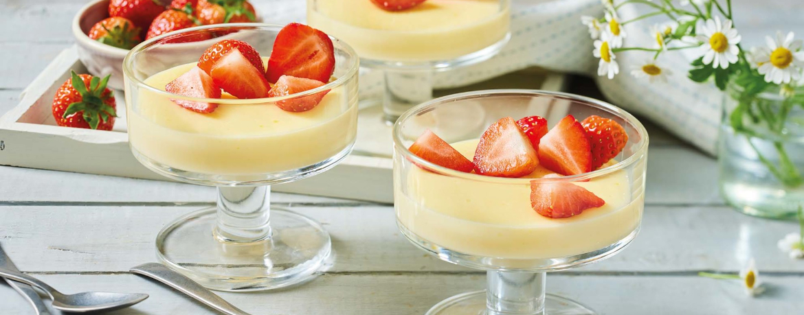 Vanillepudding mit Erdbeeren für 4 Personen von lidl-kochen.de