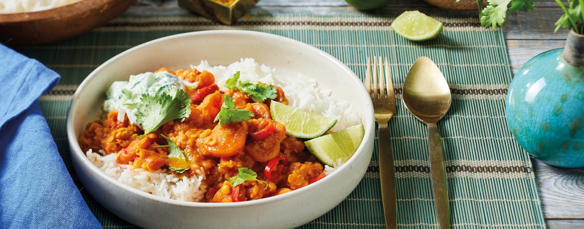 Spicy Ginger Dal mit Raita und Koriander für 4 Personen von lidl-kochen.de