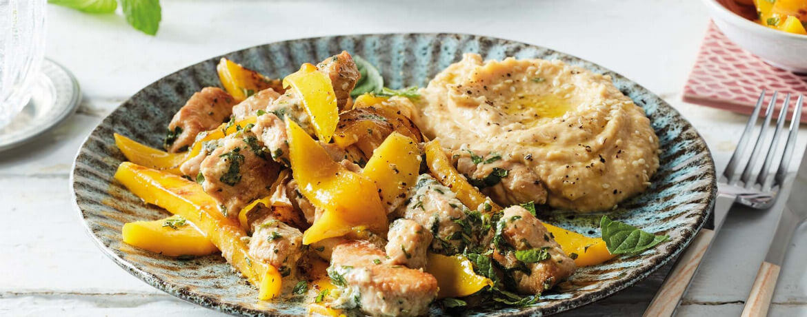 Pute mit Mango und Hummus für 4 Personen von lidl-kochen.de