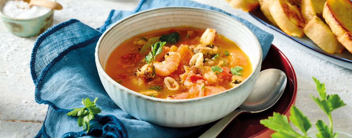 Meeresfrüchte Suppe für 4 Personen von lidl-kochen.de