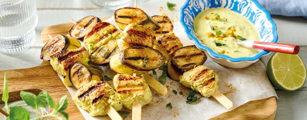 Indische Putenspieße mit Curryjoghurt für 4 Personen von lidl-kochen.de