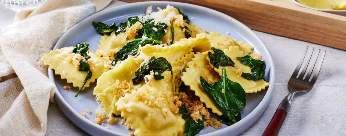 Ravioli in brauner Butter mit Zitronencrunch für 4 Personen von lidl-kochen.de