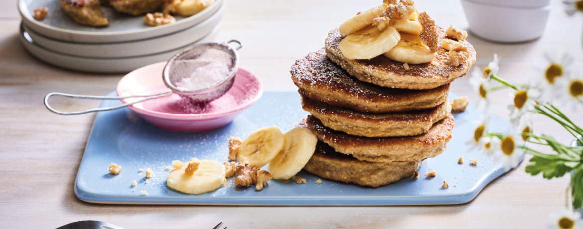 Bananen-Hafer-Pancakes mit Walnüssen für 4 Personen von lidl-kochen.de