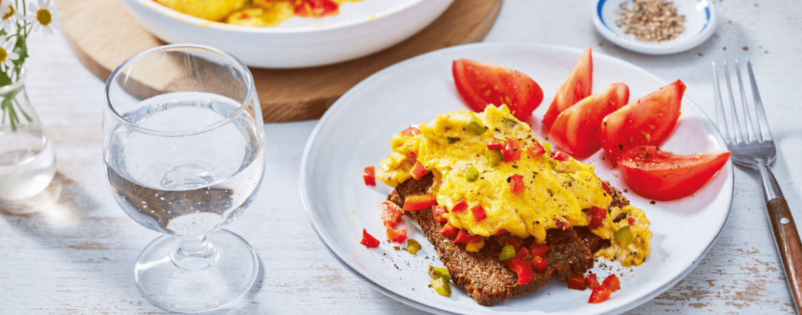 Rührei mit Paprika und Tomate für 4 Personen von lidl-kochen.de