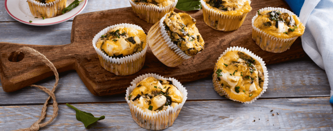 Eier-Muffins mit Feta und Spinat für 4 Personen von lidl-kochen.de