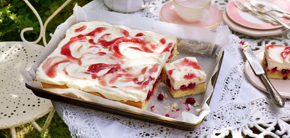 Kirsch-Biskuit-Kuchen mit Mascarponecreme für 16 Personen von lidl-kochen.de