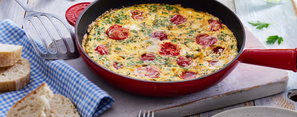 Omelett mit Cocktail-Tomaten und Petersilie für 4 Personen von lidl-kochen.de