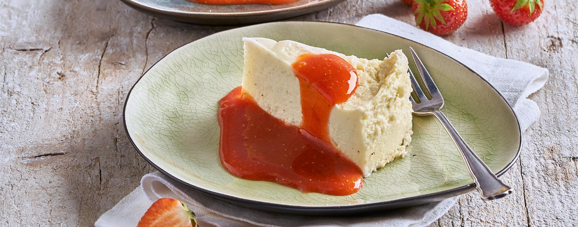 Käsekuchen mit Erdbeersauce für 8 Personen von lidl-kochen.de