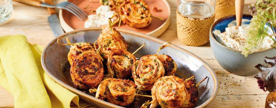 Schnitzelröllchen mit Tomaten-Rucola-Creme - Rezept | LIDL Kochen