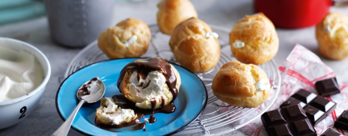 Profiteroles mit Sahne und Schokosauce für 4 Personen von lidl-kochen.de