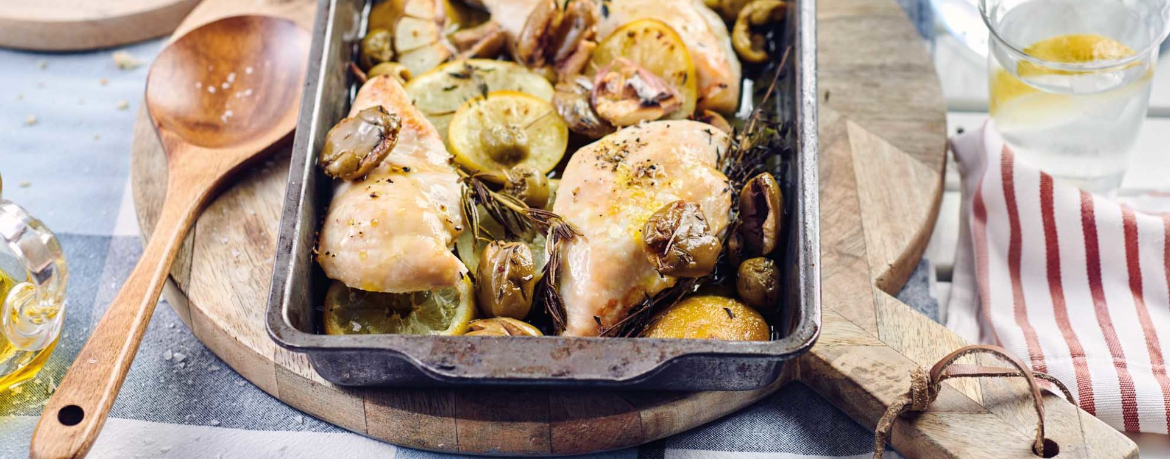 Mediterrane Hähnchenbrust aus dem Ofen mit Oliven für 4 Personen von lidl-kochen.de