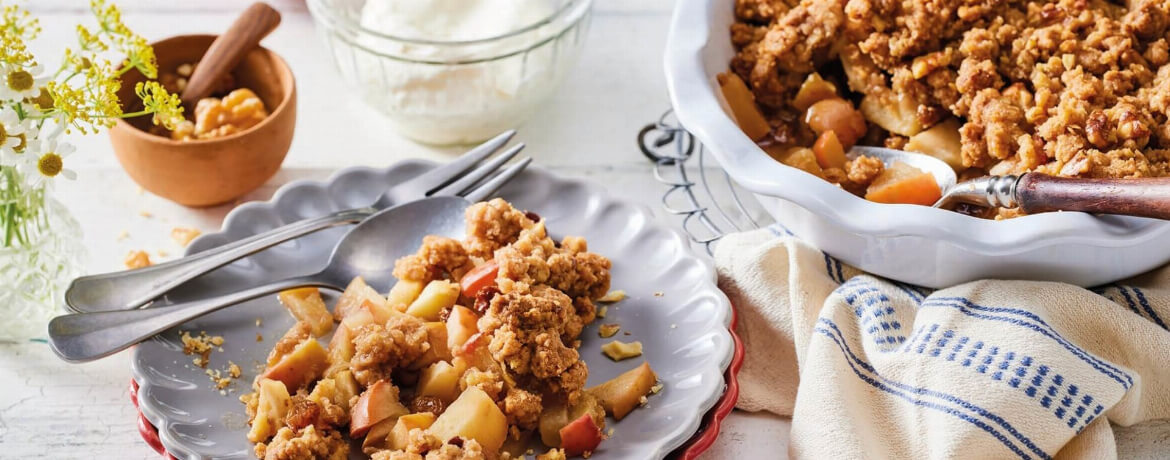 Apfel-Walnuss-Crumble für 4 Personen von lidl-kochen.de