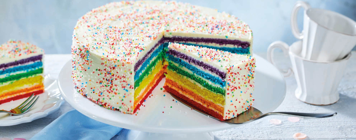 Regenbogentorte für 16 Personen von lidl-kochen.de