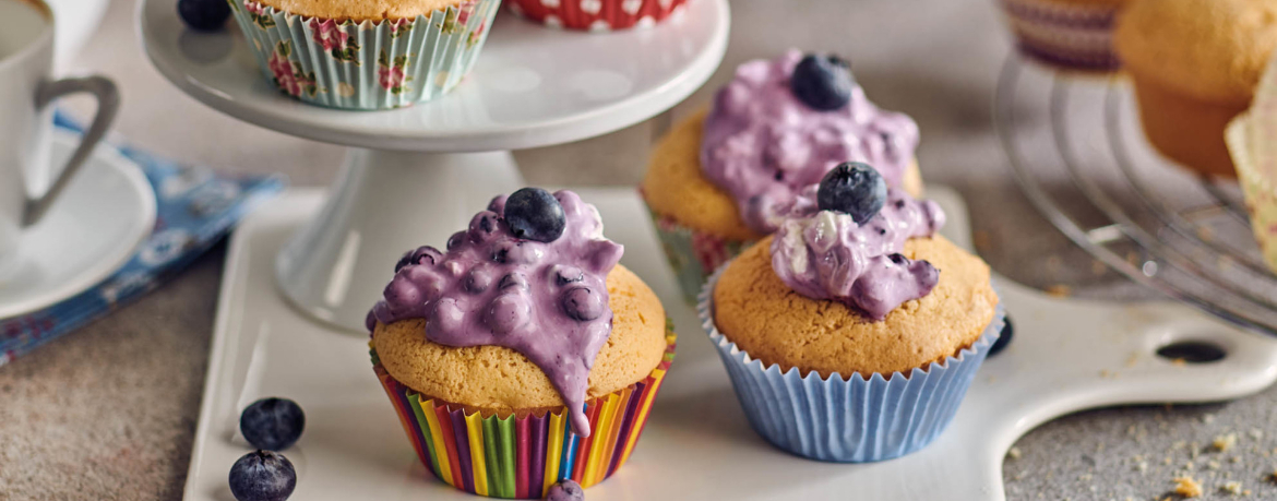 Laktosefreie Muffins mit Heidelbeercreme für 12 Personen von lidl-kochen.de