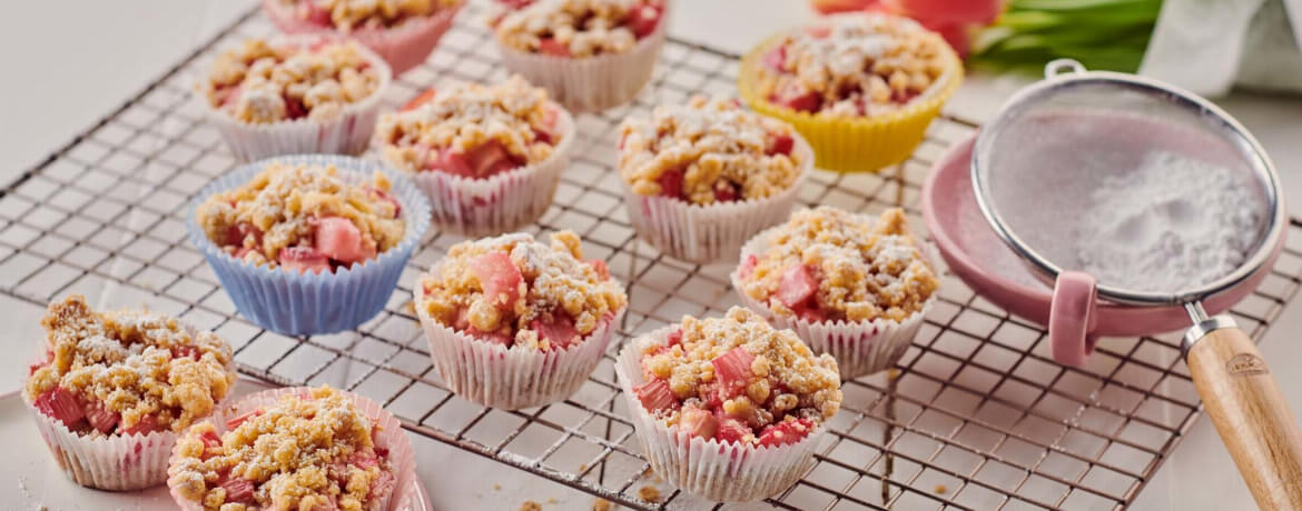 Rhabarber-Streusel-Muffins - Rezept | LIDL Kochen