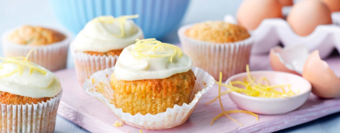 Haselnuss-Zucchini-Cupcakes mit Zitronencreme für 12 Personen von lidl-kochen.de