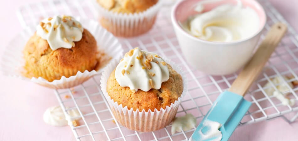 Bananen-Erdnuss-Cupcakes für 12 Personen von lidl-kochen.de