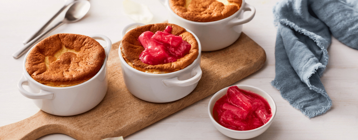 Quarksoufflé mit Rhabarberkompott für 4 Personen von lidl-kochen.de