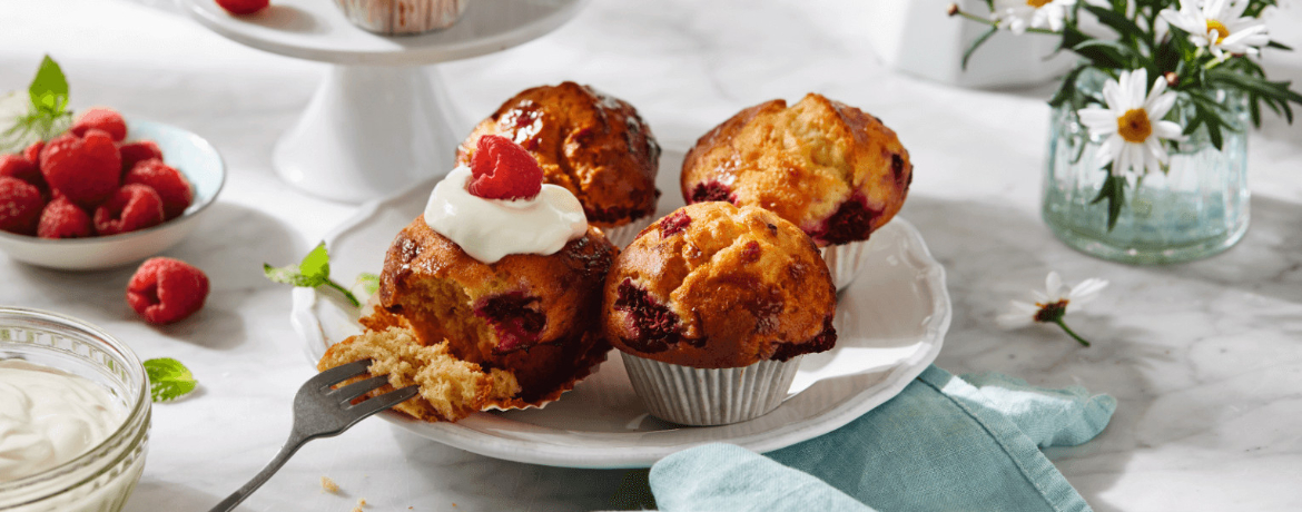 Himbeer-Muffins mit Joghurt für 12 Personen von lidl-kochen.de