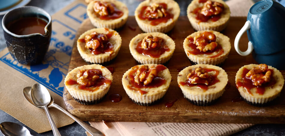 Mini-Walnuss-Cheesecakes mit Karamell für 12 Personen von lidl-kochen.de