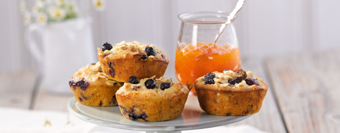 Müsli-Muffins mit Heidelbeeren für 12 Personen von lidl-kochen.de