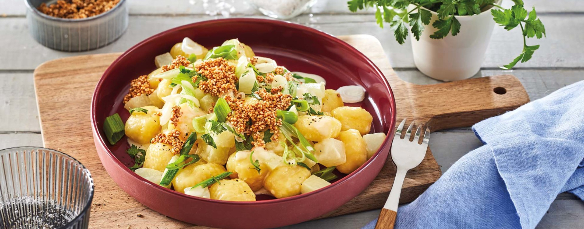 Gnocchi auf Rahmkohlrabi mit krossem Quinoa für 4 Personen von lidl-kochen.de