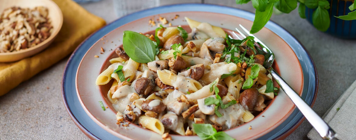 Pasta in cremiger Pilzsauce für 4 Personen von lidl-kochen.de