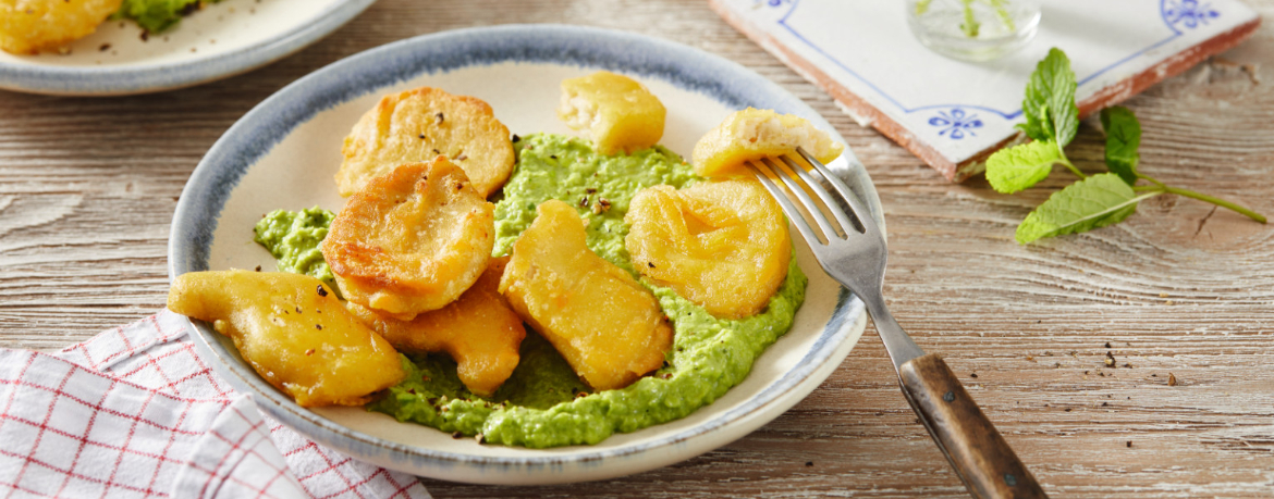 Vegane Nuggets mit Erbsen-Dip für 4 Personen von lidl-kochen.de