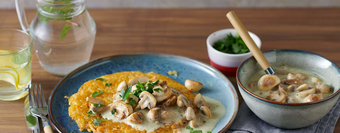 Vegane Rösti mit Rahmchampignon - Rezept | LIDL Kochen