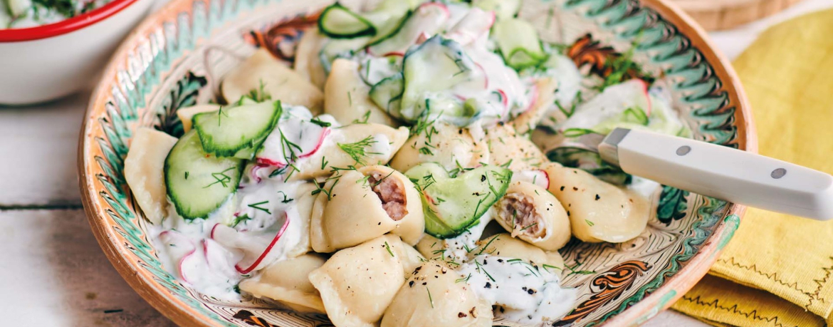 Pelmeni mit Joghurt-Gemüse für 4 Personen von lidl-kochen.de