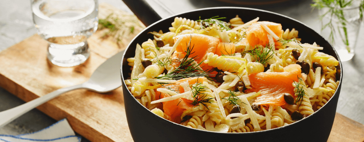 One-Pot-Pasta mit Lachs für 4 Personen von lidl-kochen.de