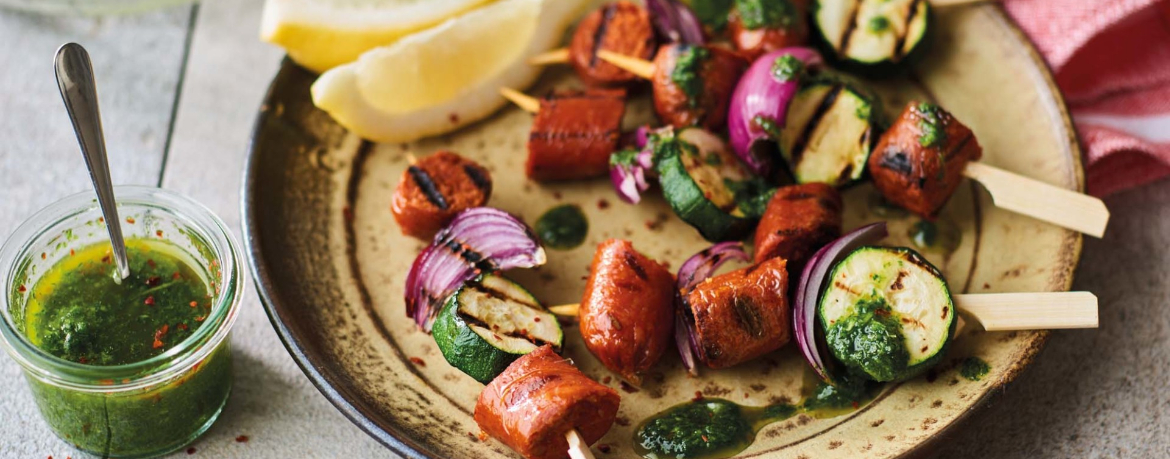 Vegane Grillspieße mit Chimichurri für 4 Personen von lidl-kochen.de