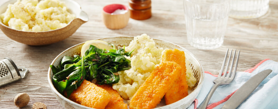 Kartoffeln Mit Spinat FischstäBchen Und Spiegelei - Rezepte Suchen