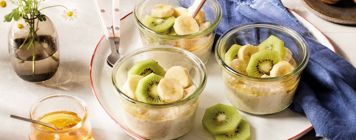 Porridge mit Kiwi und Banane für 4 Personen von lidl-kochen.de