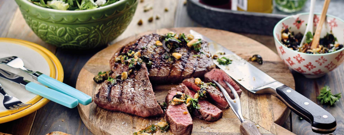 Rinderhüftsteaks mit Oliven-Tapenade für 4 Personen von lidl-kochen.de