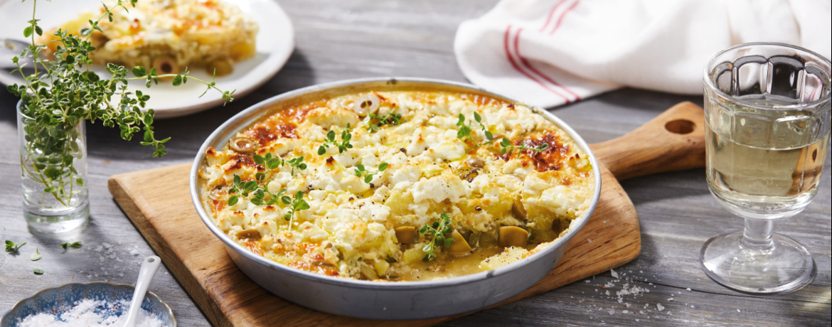 Kartoffelauflauf mit Zucchini und Oliven für 4 Personen von lidl-kochen.de