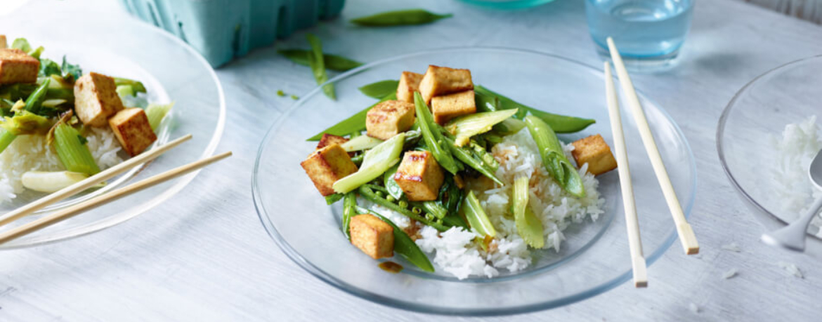 Grünes Wok Gemüse mit Tofu für 4 Personen von lidl-kochen.de
